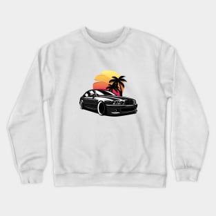 Black E39 Classic Saloon In Sunset Crewneck Sweatshirt